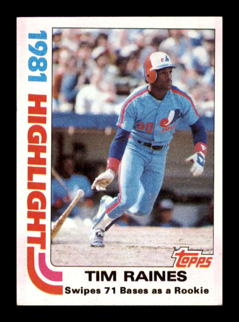 Load image into Gallery viewer, 1982 Topps Tim Raines #3 Montreal Expos Image 1
