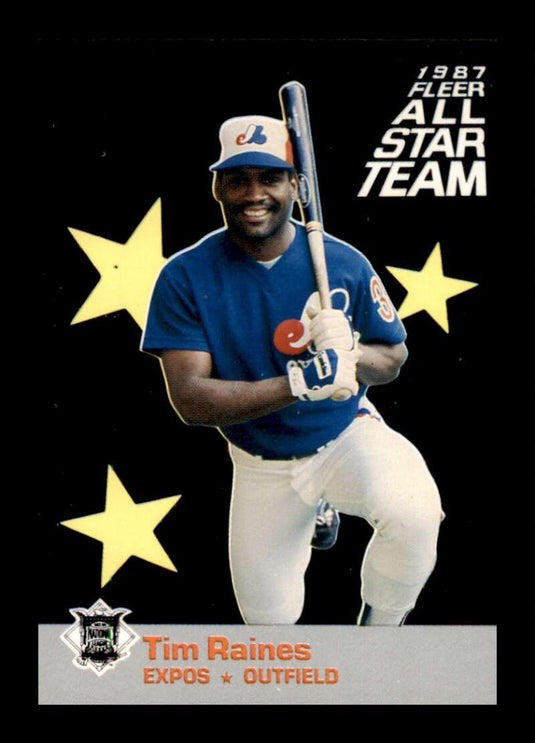 1987 Fleer All-Stars Tim Raines