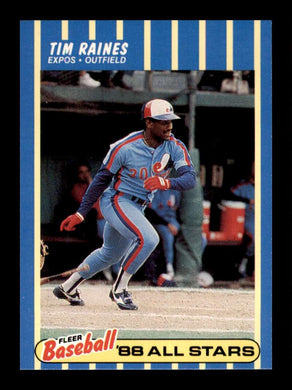 1988 Fleer Baseball All-Stars Tim Raines 