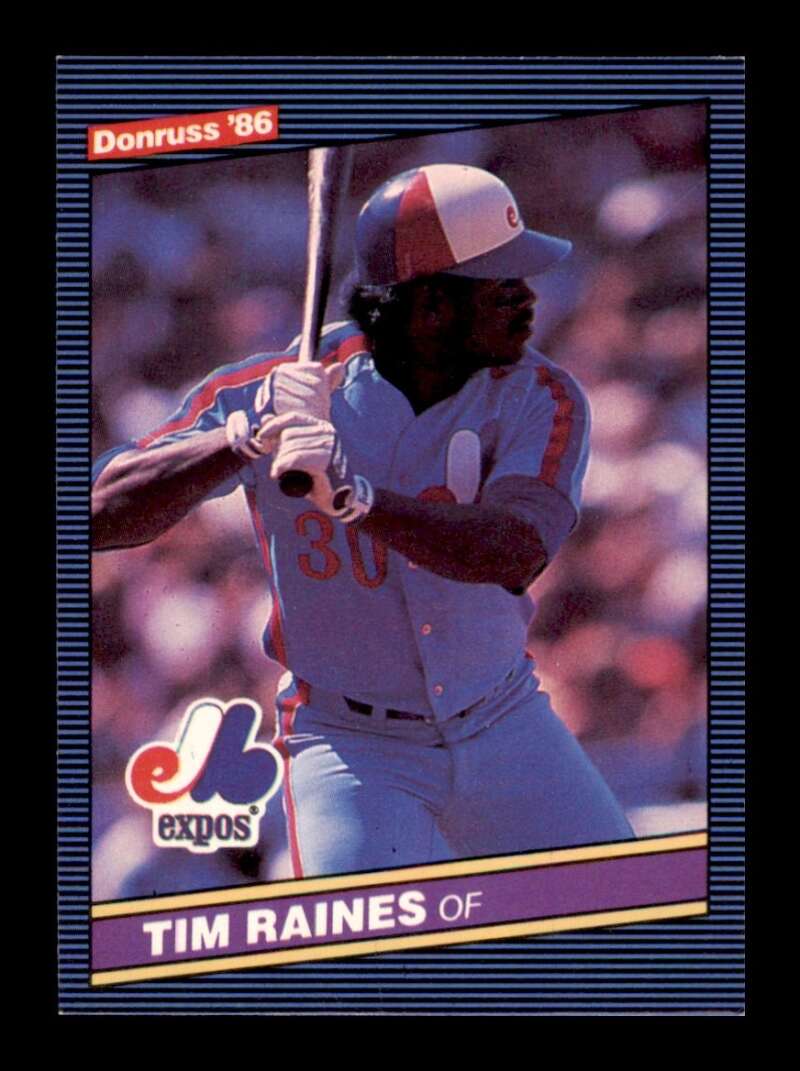 Load image into Gallery viewer, 1986 Donruss Tim Raines #177 Montreal Expos Image 1
