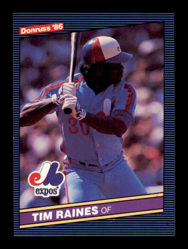 Load image into Gallery viewer, 1986 Donruss Tim Raines #177 Montreal Expos Image 1
