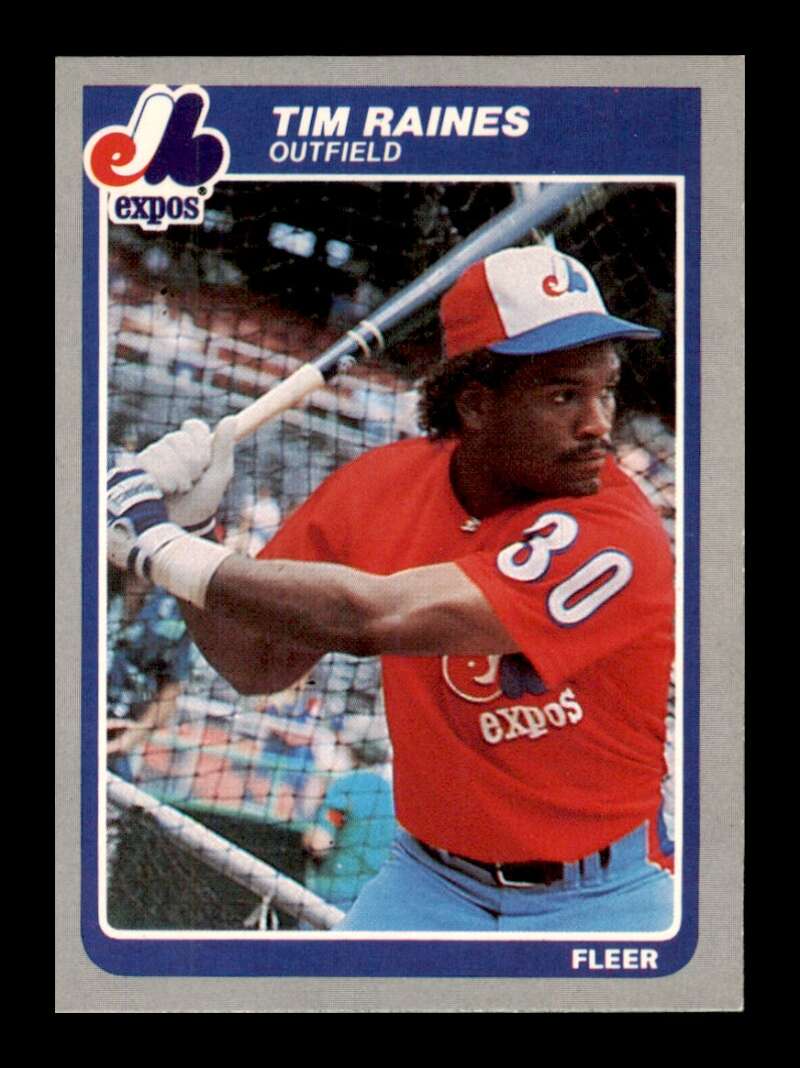 Load image into Gallery viewer, 1985 Fleer Tim Raines #405 Montreal Expos Image 1
