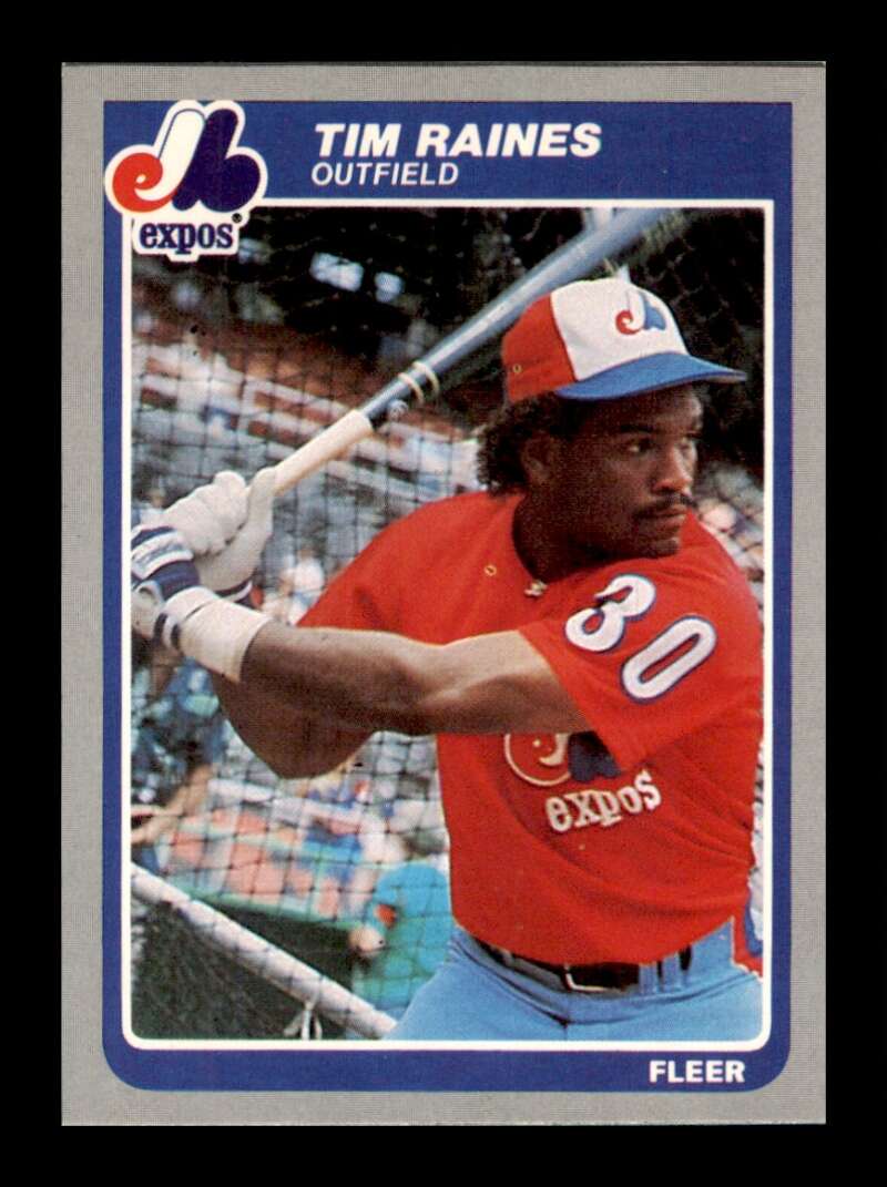 Load image into Gallery viewer, 1985 Fleer Tim Raines #405 Montreal Expos Image 1
