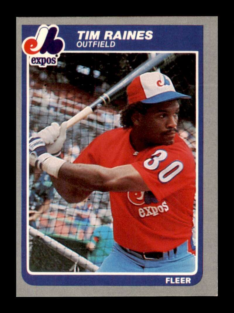 Load image into Gallery viewer, 1985 Fleer Tim Raines #405 Montreal Expos Image 1
