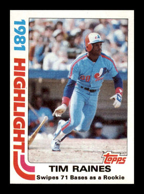 1982 Topps Tim Raines 