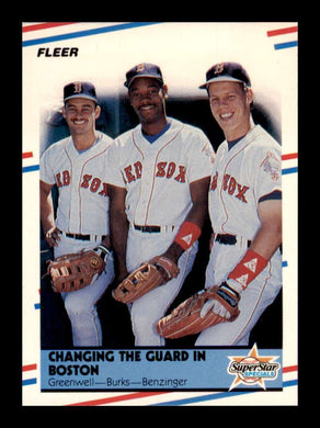 1988 Fleer Mike Greenwell Ellis Burks 