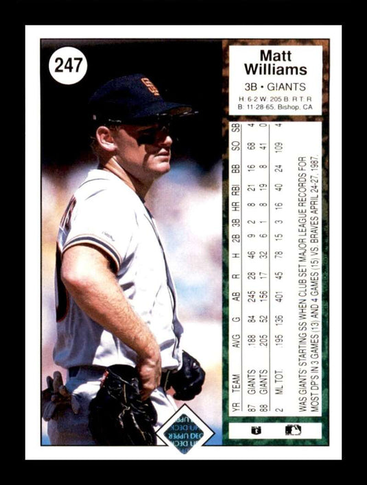 1989 Upper Deck Matt Williams 