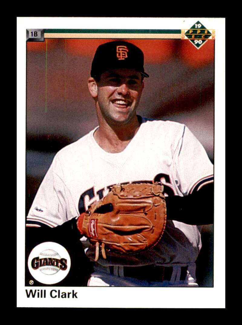 Load image into Gallery viewer, 1990 Upper Deck Will Clark #556 San Francisco Giants Image 1
