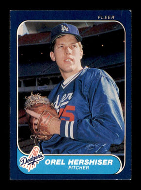 1986 Fleer Orel Hershiser 