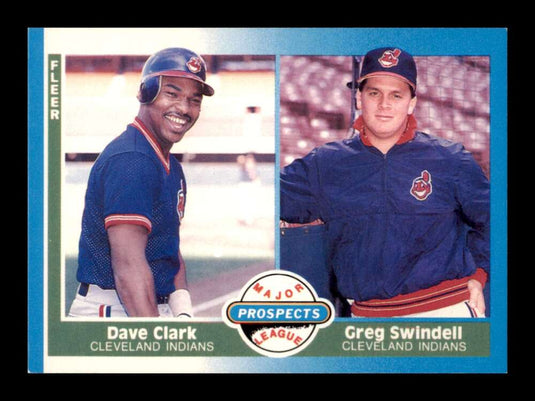 1987 Fleer Dave Clark Greg Swindell