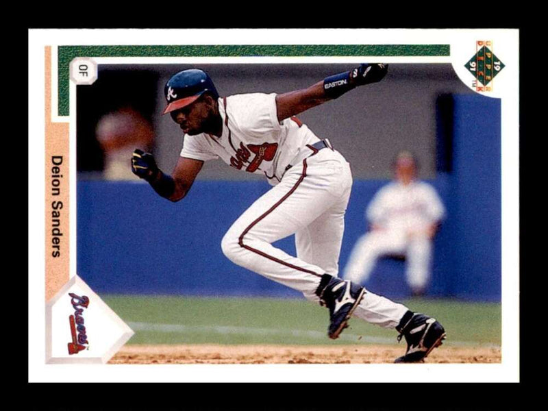 Load image into Gallery viewer, 1991 Upper Deck Deion Sanders #743 Atlanta Braves Image 1
