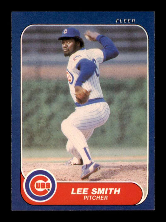 1986 Fleer Lee Smith 