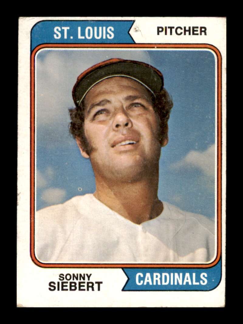 Load image into Gallery viewer, 1974 Topps Sonny Siebert #548 Set Break St. Louis Cardinals Image 1
