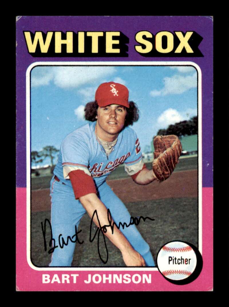 Load image into Gallery viewer, 1975 Topps Bart Johnson #446 Set Break Chicago White Sox Image 1
