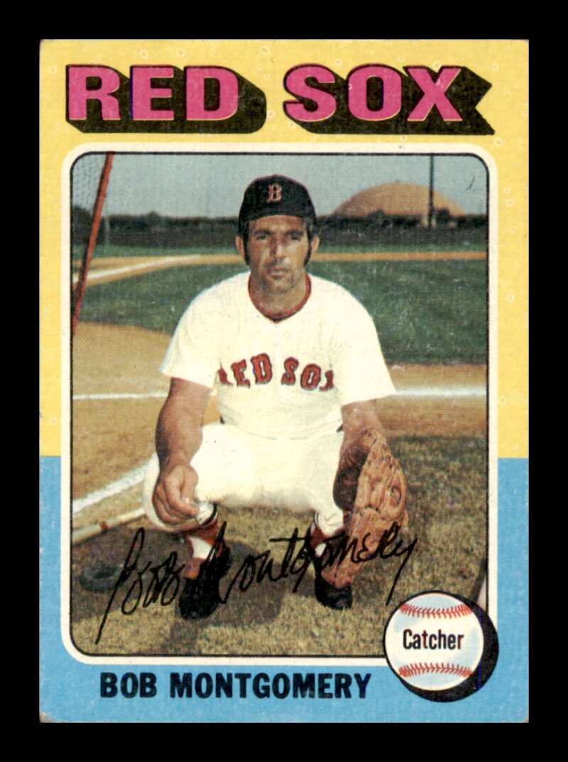 Load image into Gallery viewer, 1975 Topps Bob Montgomery #559 Set Break Boston Red Sox Image 1
