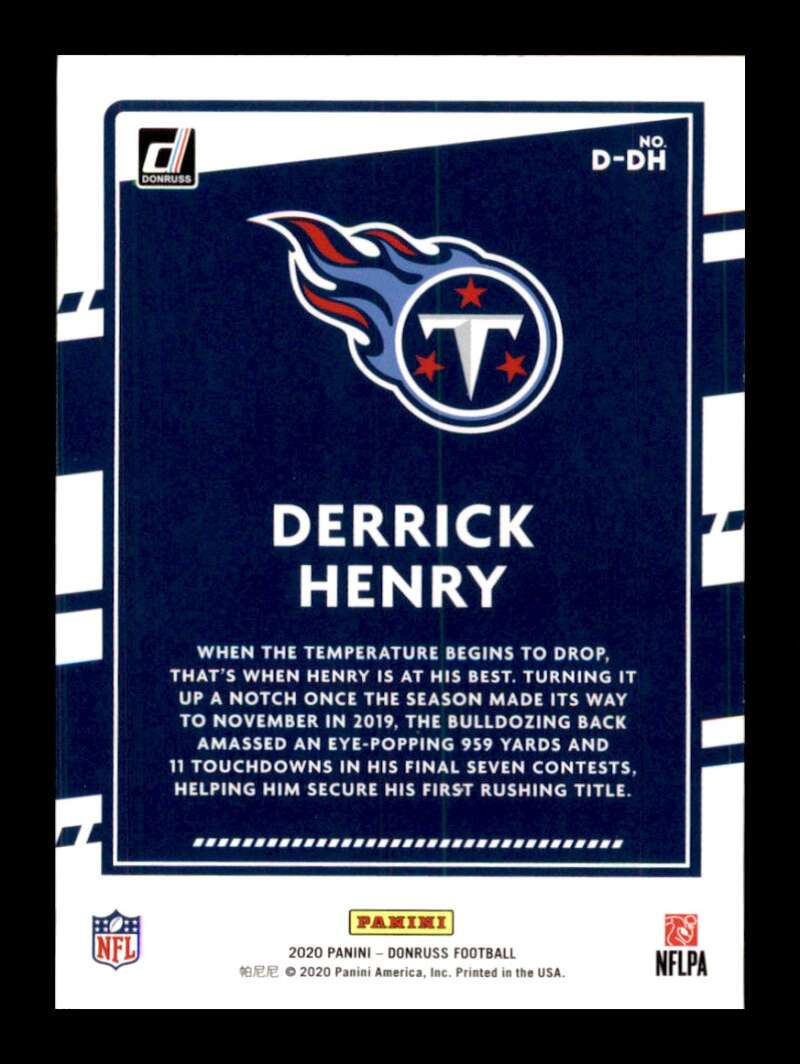 Load image into Gallery viewer, 2020 Donruss Dominators Derrick Henry #D-DH Tennessee Titans Image 2
