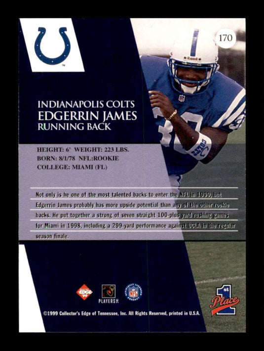 1999 Collector's Edge Edgerrin James 