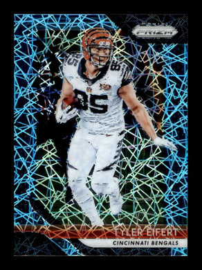 2018 Panini Prizm Blue Lazer Prizm Tyler Eifert 