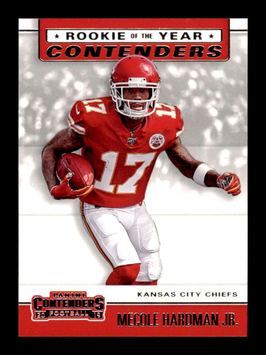 2019 Panini Contenders Rookie of the Year Mecole Hardman Jr.