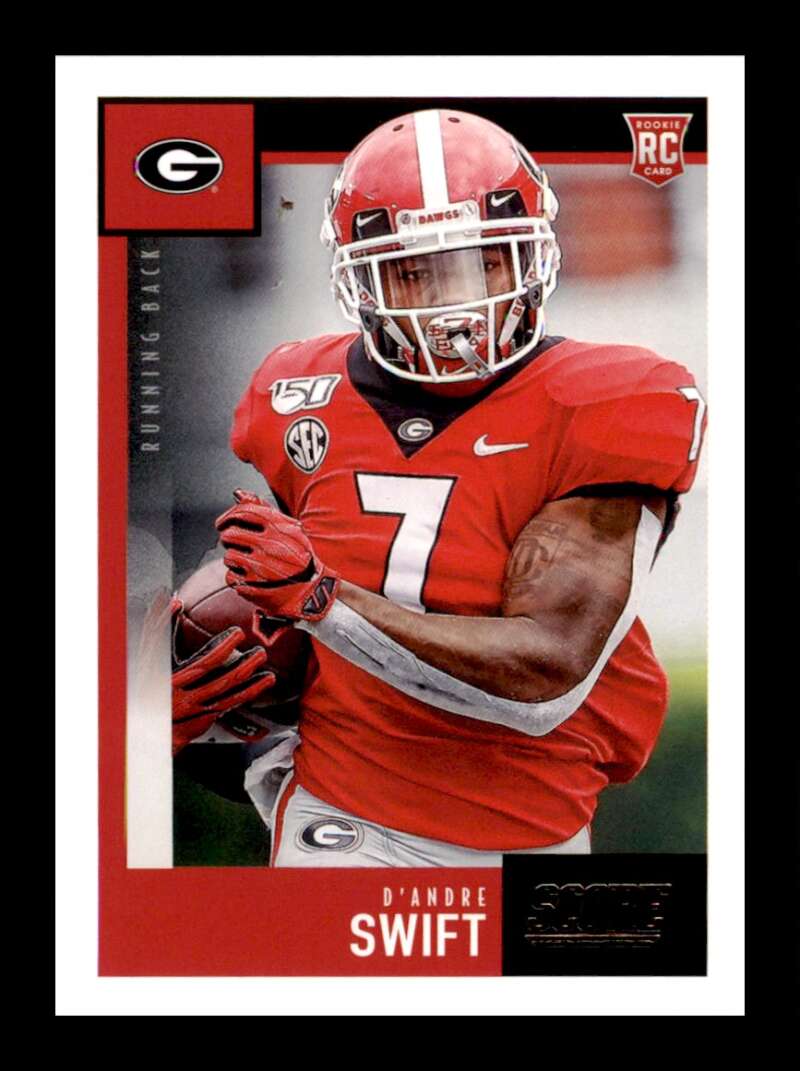 Load image into Gallery viewer, 2020 Score D&#39;Andre Swift #377 Rookie RC Georgia Bulldogs Image 1
