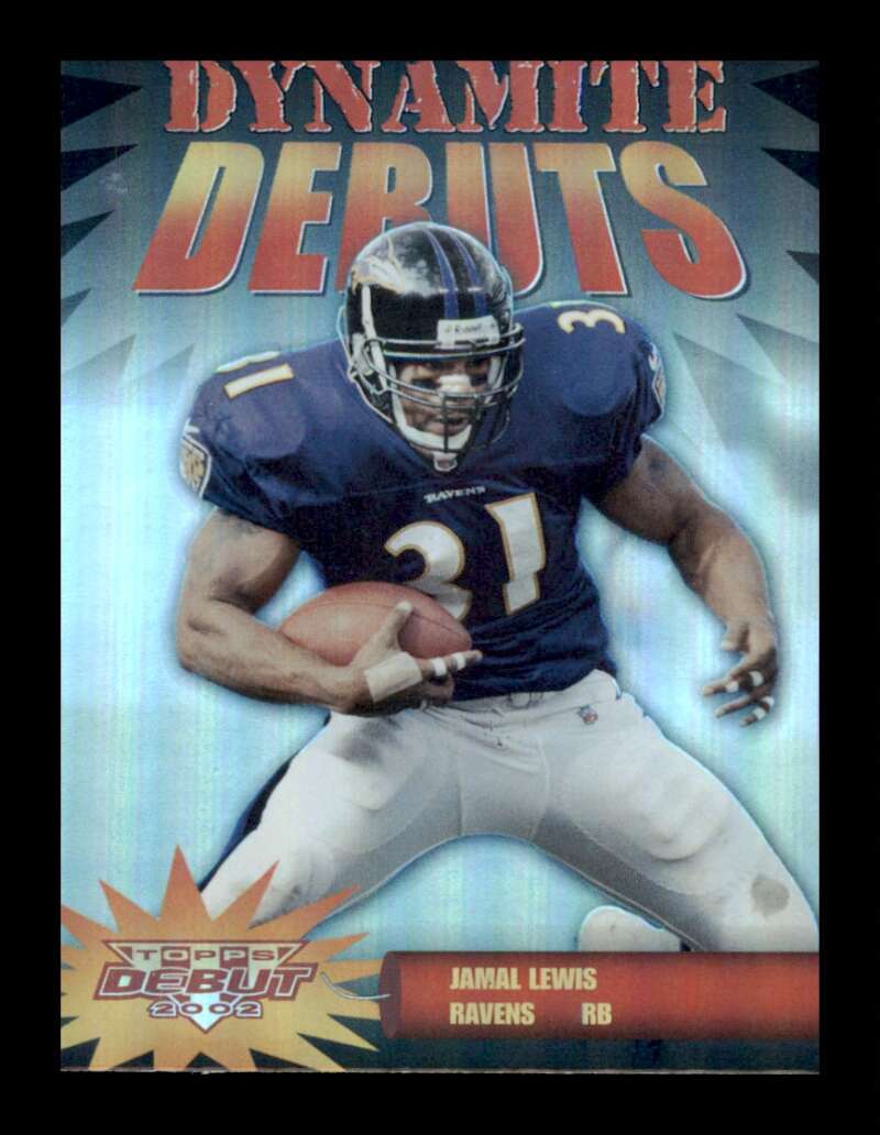 Load image into Gallery viewer, 2002 Topps Debut Dynamite Debuts Jamal Lewis #DD17 Baltimore Ravens Image 1
