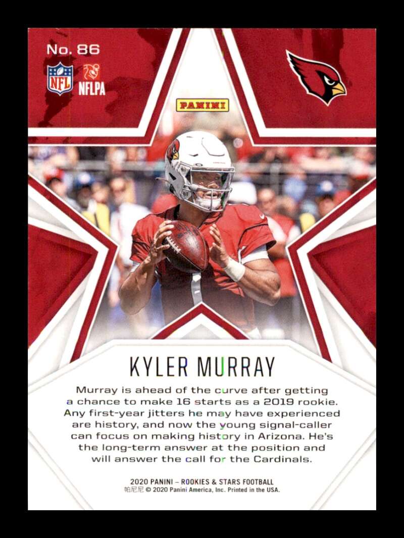 Load image into Gallery viewer, 2020 Panini Rookies &amp; Stars Kyler Murray #86 Arizona Cardinals Image 2
