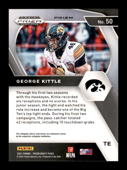 2021 Panini Prizm Draf Green Prizm George Kittle 