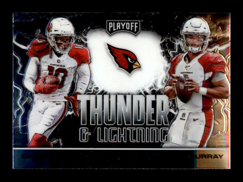 Load image into Gallery viewer, 2020 Panini Playoff Thunder &amp; Lightning Kyler Murray DeAndre Hopkins #TL-8  Image 1
