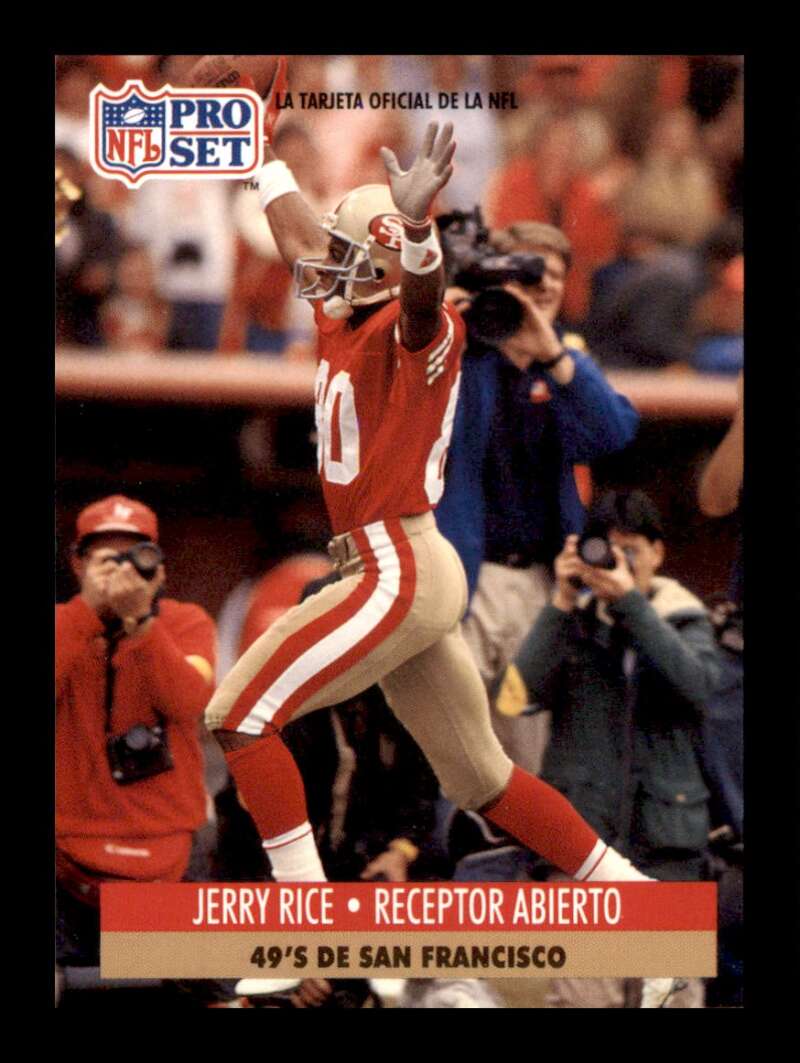 Load image into Gallery viewer, 1991 Pro Set Spanish Jerry Rice #222 San Francisco 49ers Image 1
