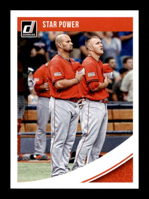 2018 Donruss Star Power Albert Pujols Mike Trout 