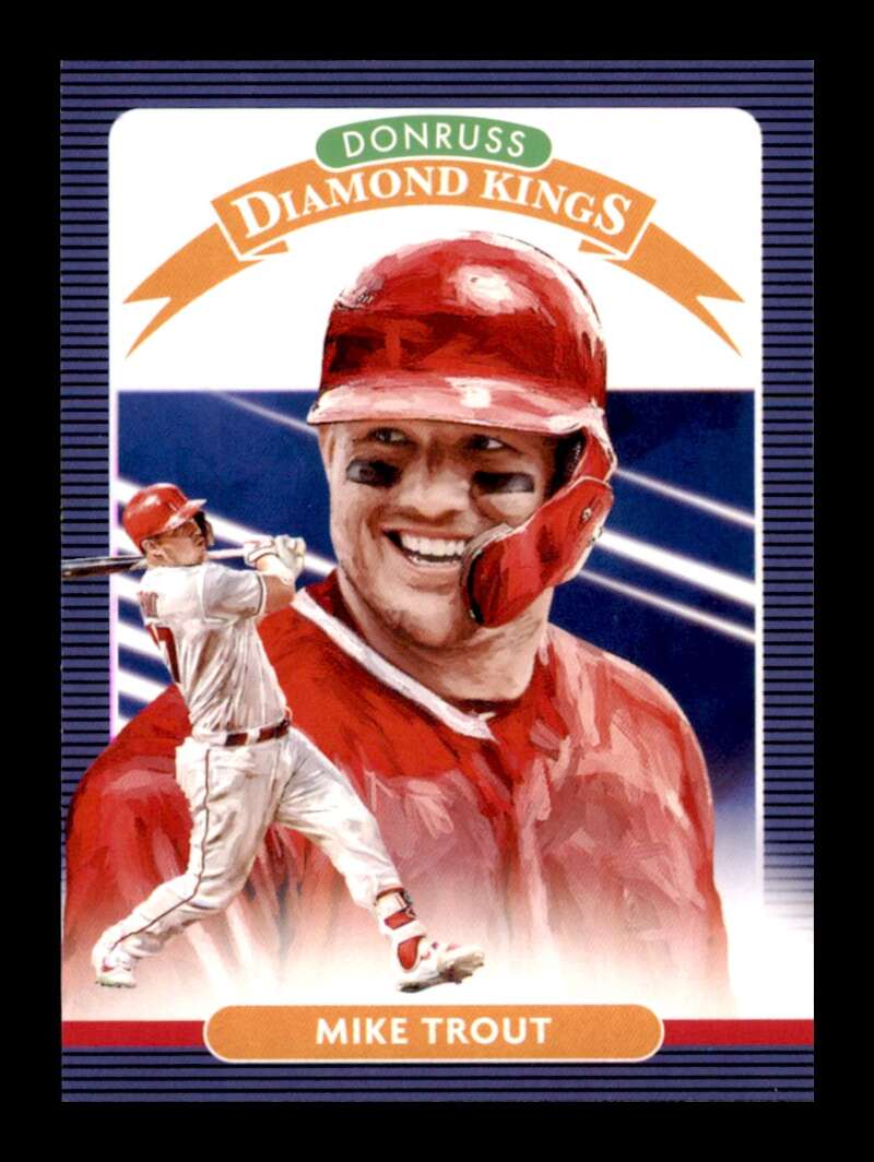 Load image into Gallery viewer, 2020 Donruss Diamond Kings Mike Trout #9 Los Angeles Angels Image 1
