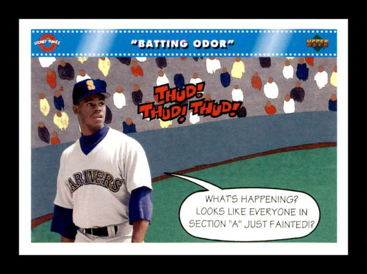 1992 Upper Deck Comic Ball 3 Batting Odor Ken Griffey Jr