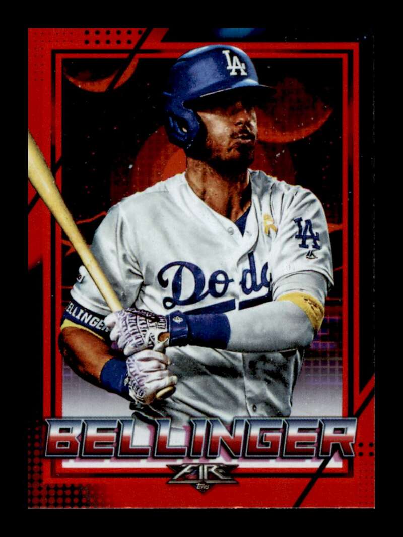 Load image into Gallery viewer, 2020 Topps Fire Red Flame Cody Bellinger #80 Los Angeles Dodgers Image 1
