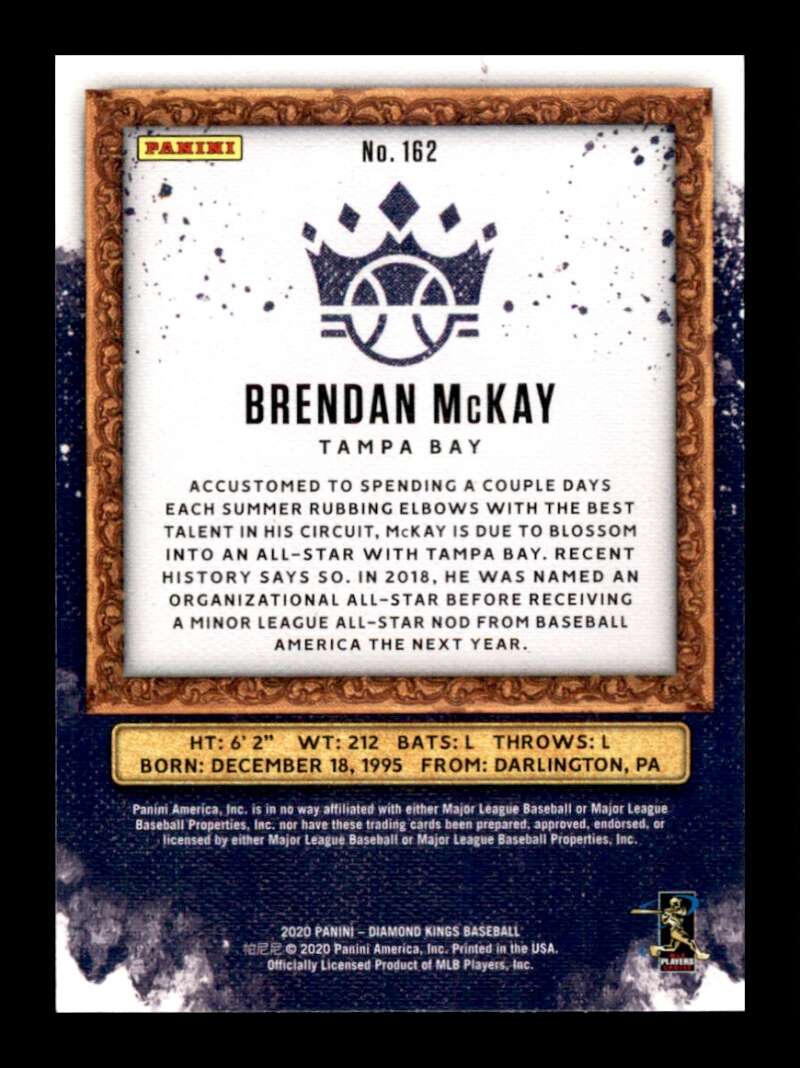 Load image into Gallery viewer, 2020 Panini Diamond Kings Brendan McKay #162 Rookie RC Tampa Bay Rays Image 2
