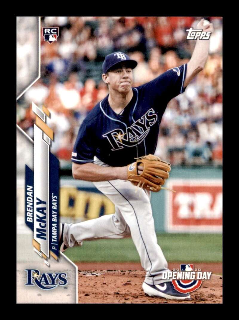 Load image into Gallery viewer, 2020 Topps Opening Day Brendan McKay #1 Rookie RC Tampa Bay Rays Image 1
