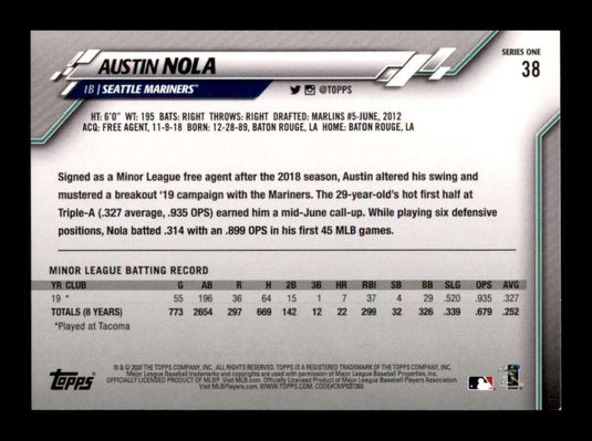 2020 Topps Austin Nola 