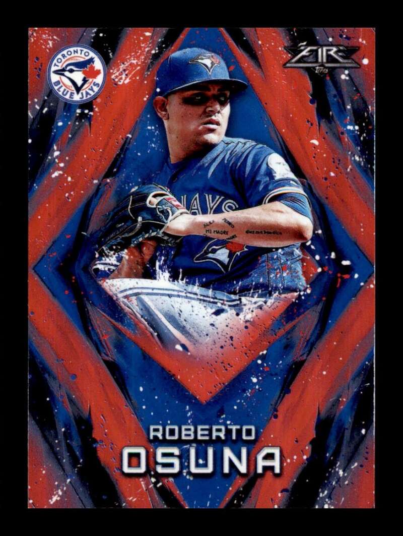 Load image into Gallery viewer, 2017 Topps Fire Flame Roberto Osuna #172 Short Print SP Toronto Blue Jays Image 1
