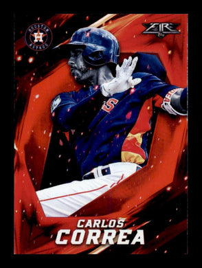 2017 Topps Fire Red Flame Carlos Correa 