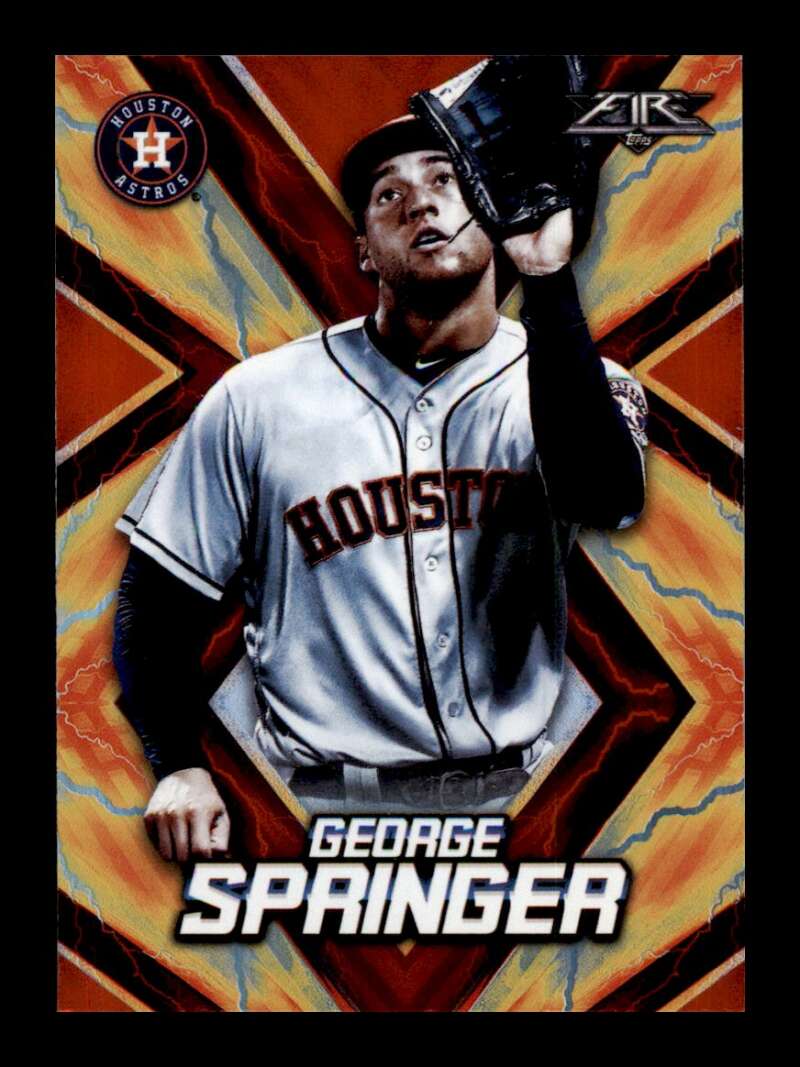 Load image into Gallery viewer, 2017 Topps Fire Flame George Springer #73 Short Print SP Houston Astros Image 1
