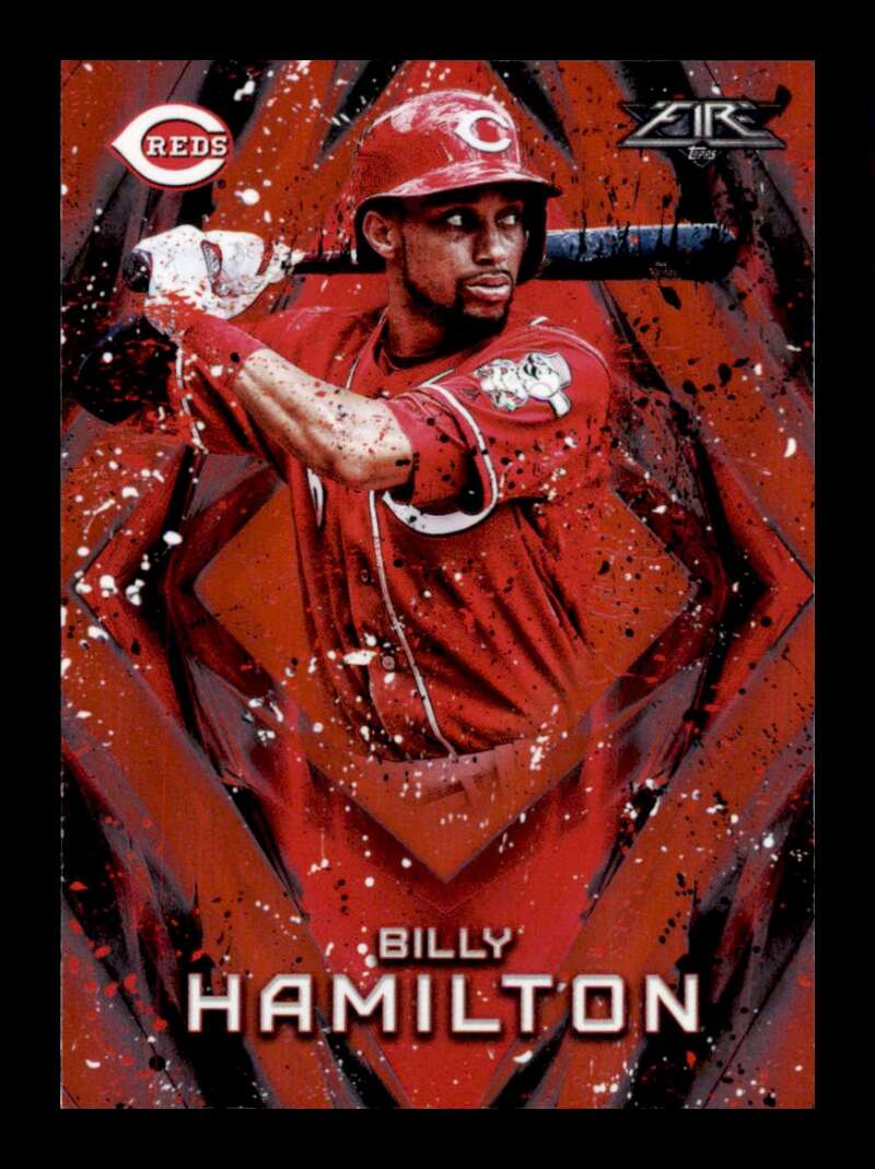 Load image into Gallery viewer, 2017 Topps Fire Flame Billy Hamilton #51 Short Print SP Cincinnati Reds Image 1
