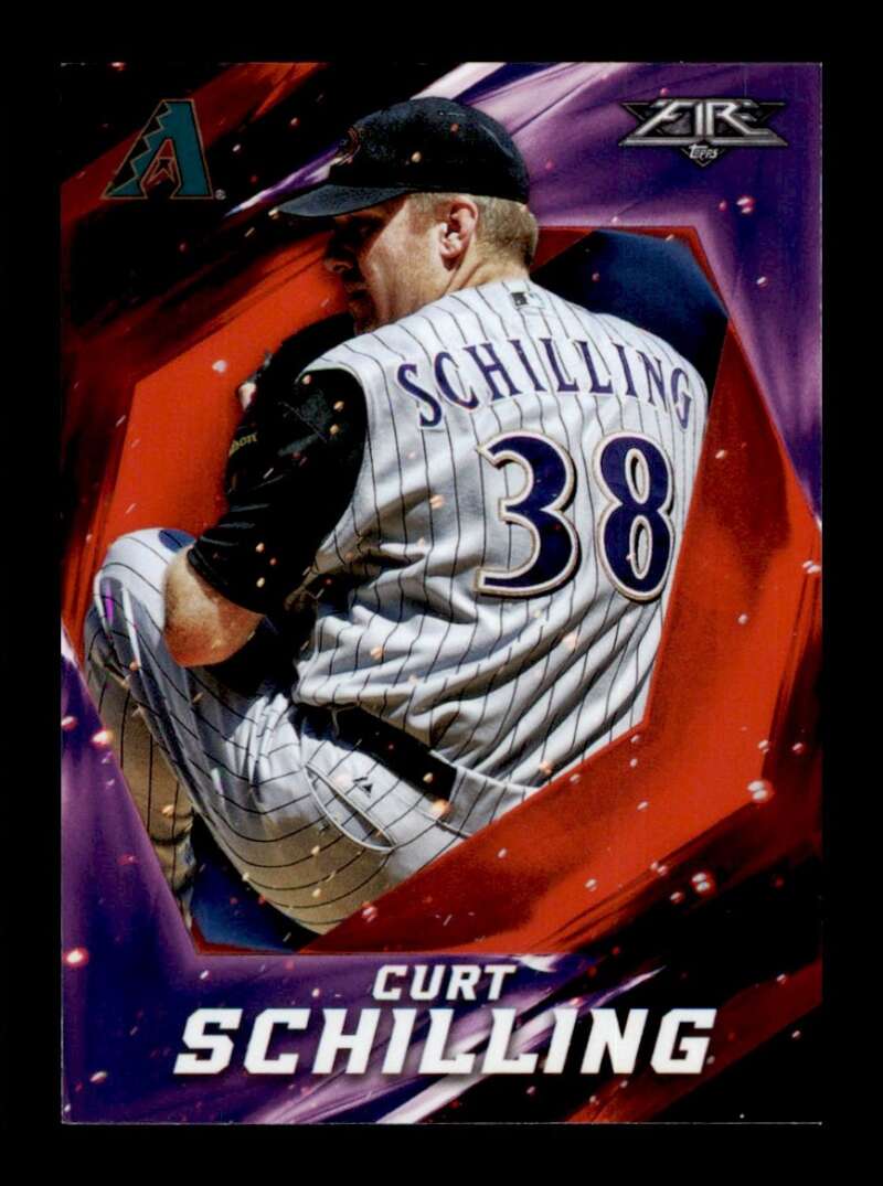 Load image into Gallery viewer, 2017 Topps Fire Flame Curt Schilling #29 Short Print SP Arizona Diamondbacks Image 1
