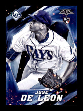 2017 Topps Fire Blue Chip Jose De Leon 