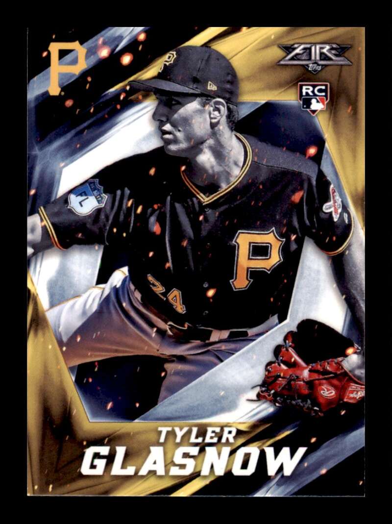 Load image into Gallery viewer, 2017 Topps Fire Tyler Glasnow #111 Rookie RC Pittsburgh Pirates Image 1
