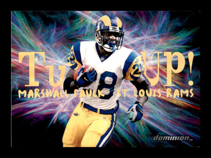 Load image into Gallery viewer, 2000 Fleer Turfs Up Marshall Faulk #4 St. Louis Rams Image 1
