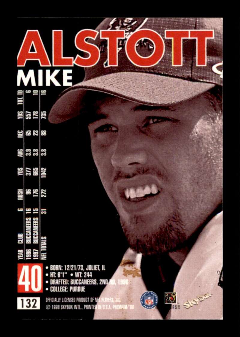 Load image into Gallery viewer, 1998 SkyBox Premium Mike Alstott #132 Tampa Bay Buccaneers Image 2
