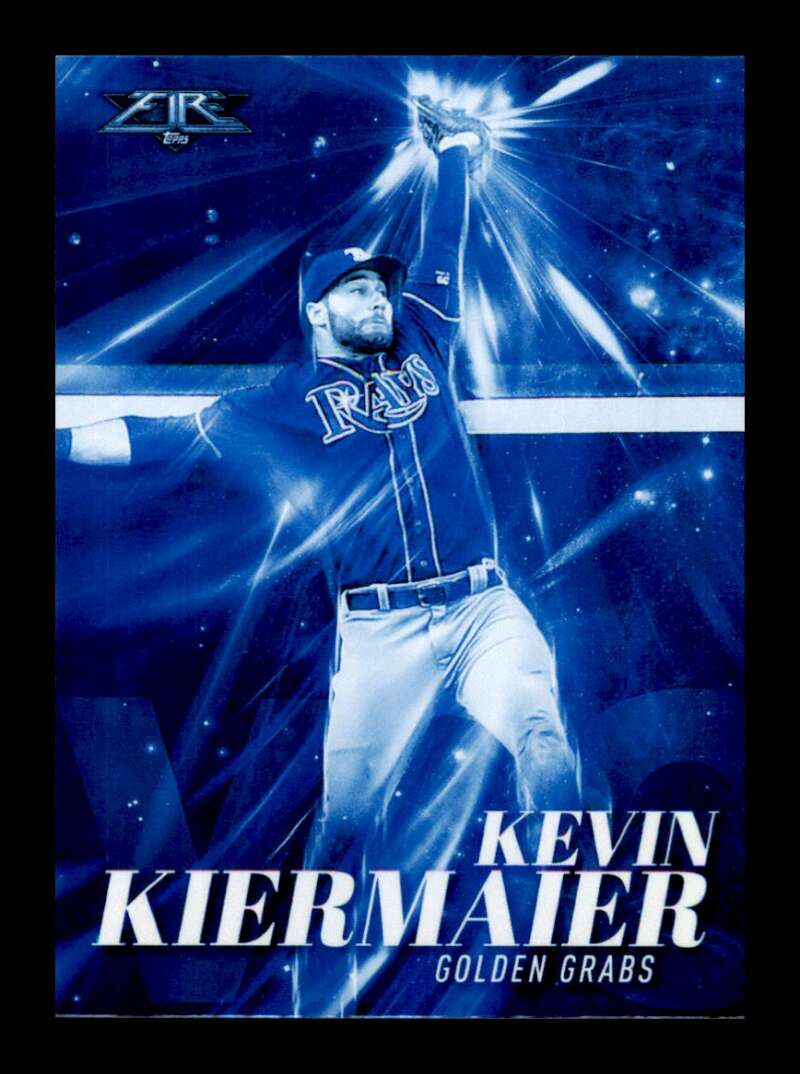 Load image into Gallery viewer, 2017 Topps Fire Golden Grabs Blue Chip Kevin Kiermaier #GG-7 Short Print SP Rays Image 1
