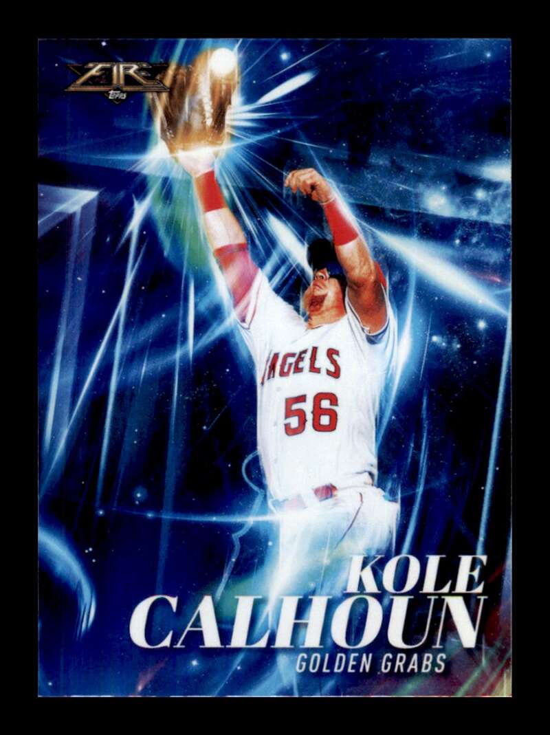 Load image into Gallery viewer, 2017 Topps Fire Golden Grabs Kole Calhoun #GG-3 Los Angeles Angels Image 1
