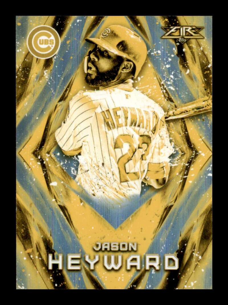 Load image into Gallery viewer, 2017 Topps Fire Gold Minted Jason Heyward #118 Short Print SP Chicago Cubs Image 1
