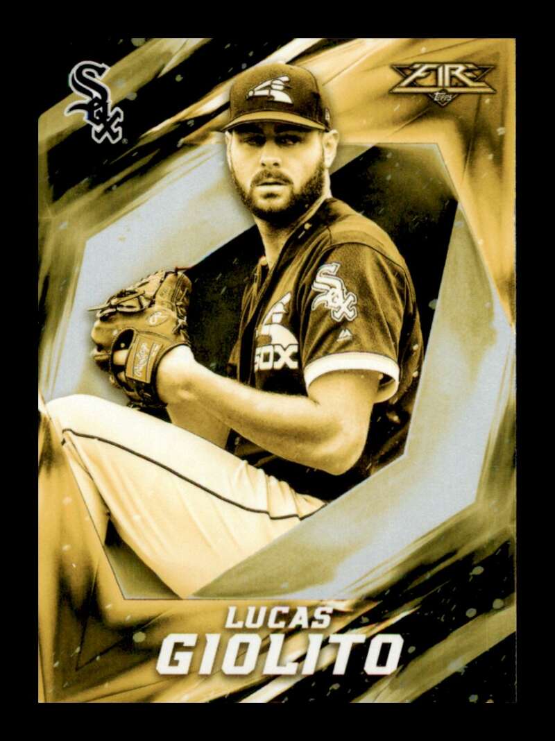 Load image into Gallery viewer, 2017 Topps Fire Gold Minted Lucas Giolito #184 Short Print SP Chicago White Sox Image 1
