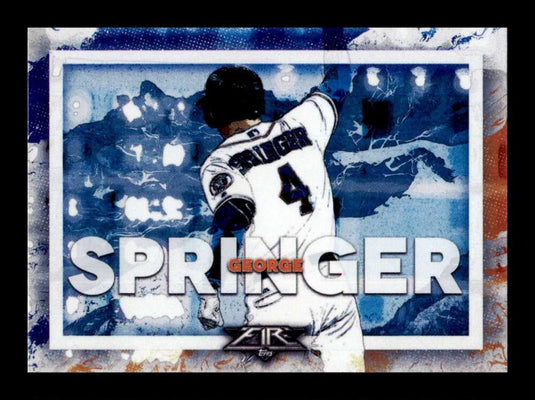 2017 Topps Fire Walk It Off George Springer